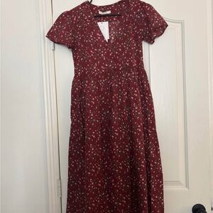 Christy Dawn Rouge Rosette Floral Dress